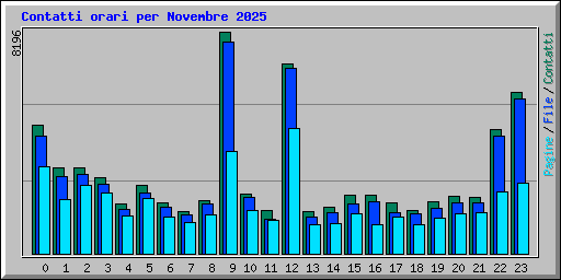 Contatti orari per Novembre 2025